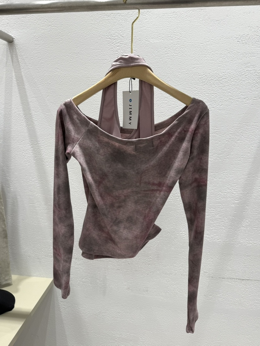 JIMMY韓國直郵女士新品人氣職業熱賣26春夏推薦休閑長袖T恤JIMMY/REMAKE長袖T恤