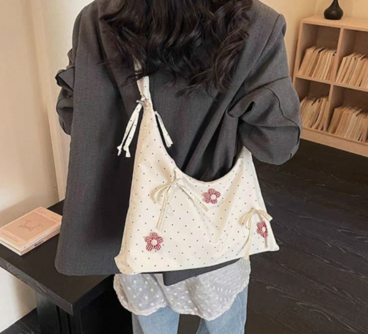 TROUVAILLE韓國直郵女士新品熱賣推薦休閑單肩斜跨包褶皺TROUVAILLE單肩/斜跨包