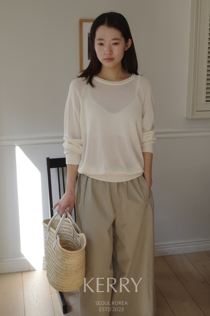 KERRY韓國東大門直郵女裝新品時尚熱賣職業人氣針織衫插肩KERRY針織衫