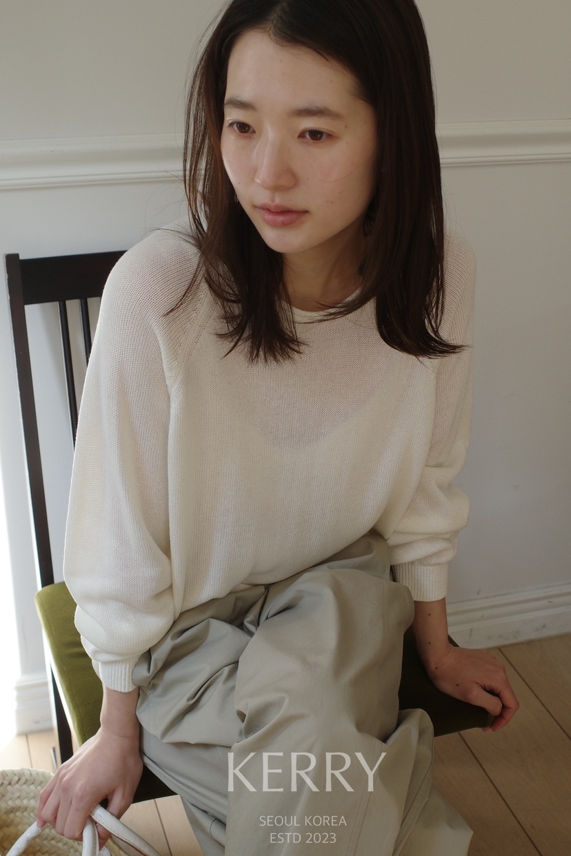 KERRY韓國東大門直郵女裝新品時尚熱賣職業人氣針織衫插肩KERRY針織衫