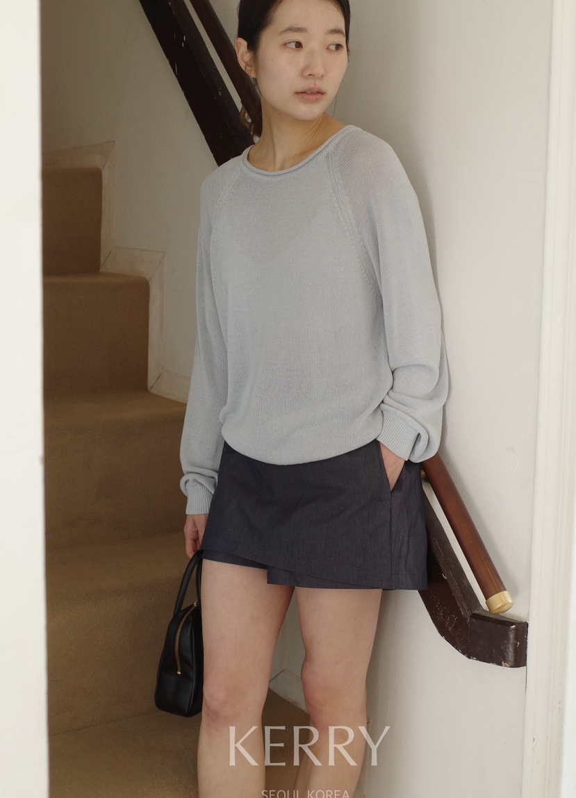 KERRY韓國東大門直郵女裝新品時尚熱賣職業人氣針織衫插肩KERRY針織衫