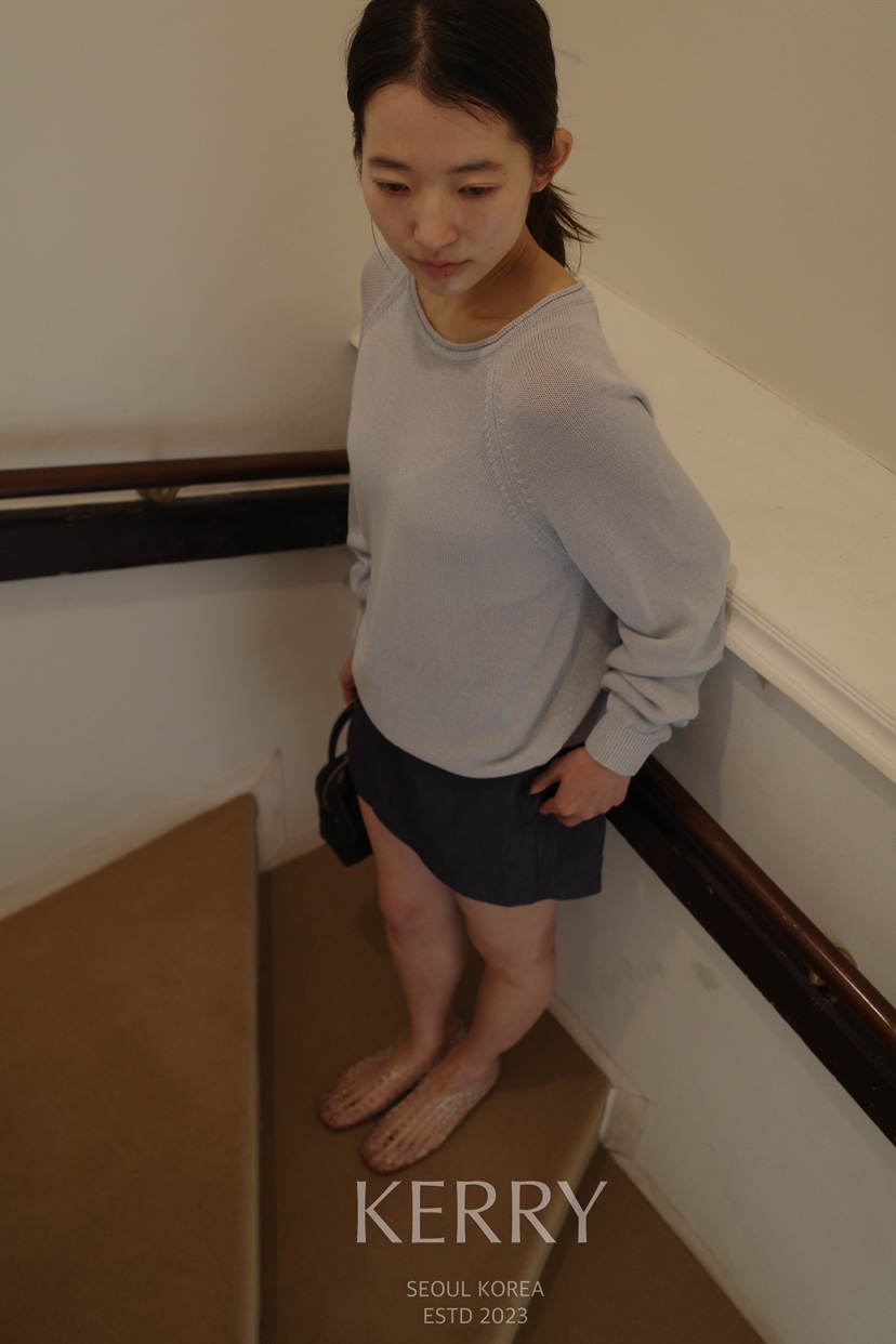 KERRY韓國東大門直郵女裝新品時尚熱賣職業人氣針織衫插肩KERRY針織衫