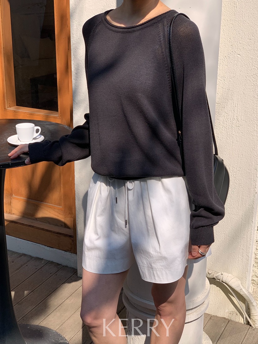 KERRY韓國東大門直郵女裝新品時尚熱賣職業人氣針織衫插肩KERRY針織衫