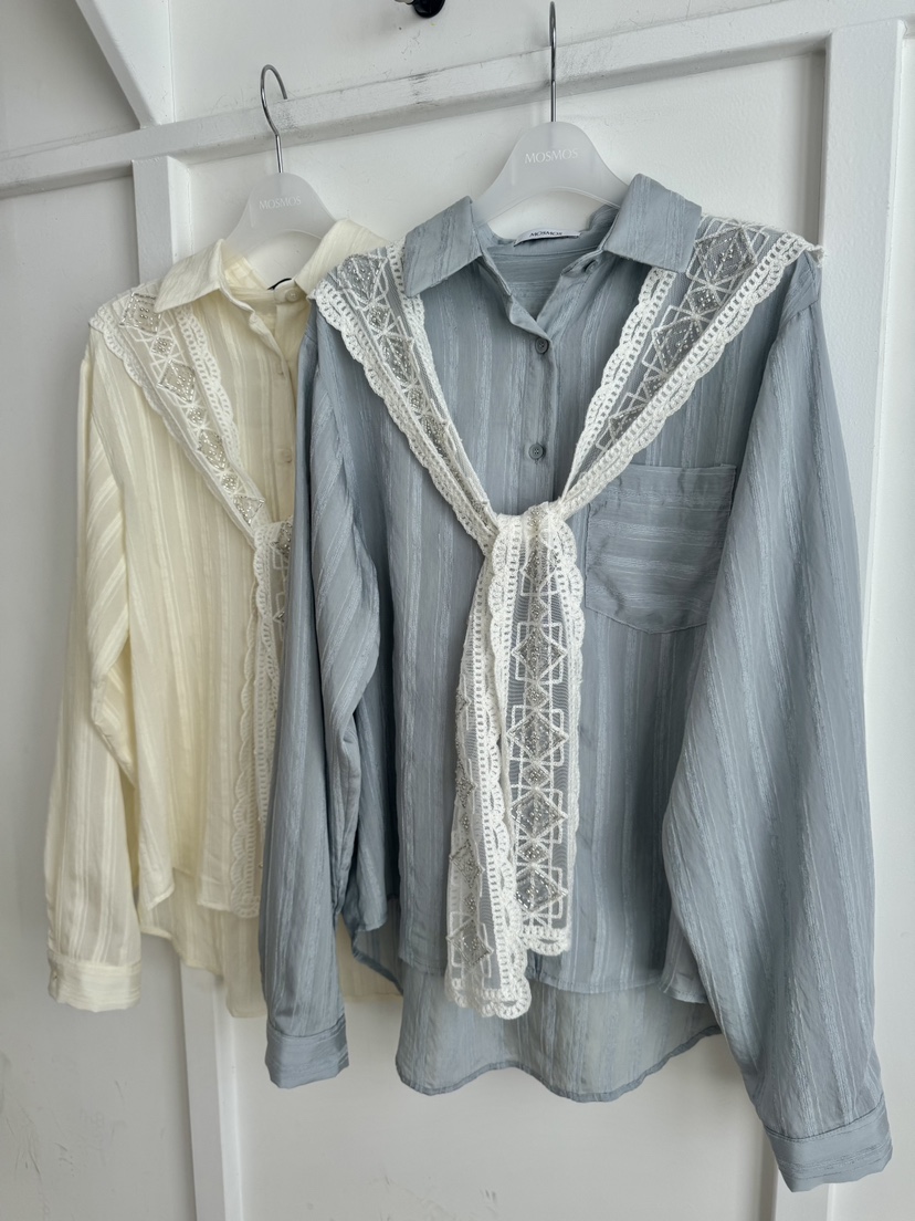 MOSMOS東大門直郵女士新品26春夏熱賣時尚襯衫蕾絲衫披肩MOSMOS襯衫/蕾絲衫