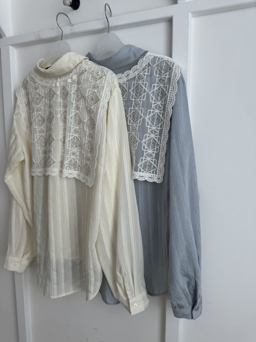 MOSMOS東大門直郵女士新品26春夏熱賣時尚襯衫蕾絲衫披肩MOSMOS襯衫/蕾絲衫