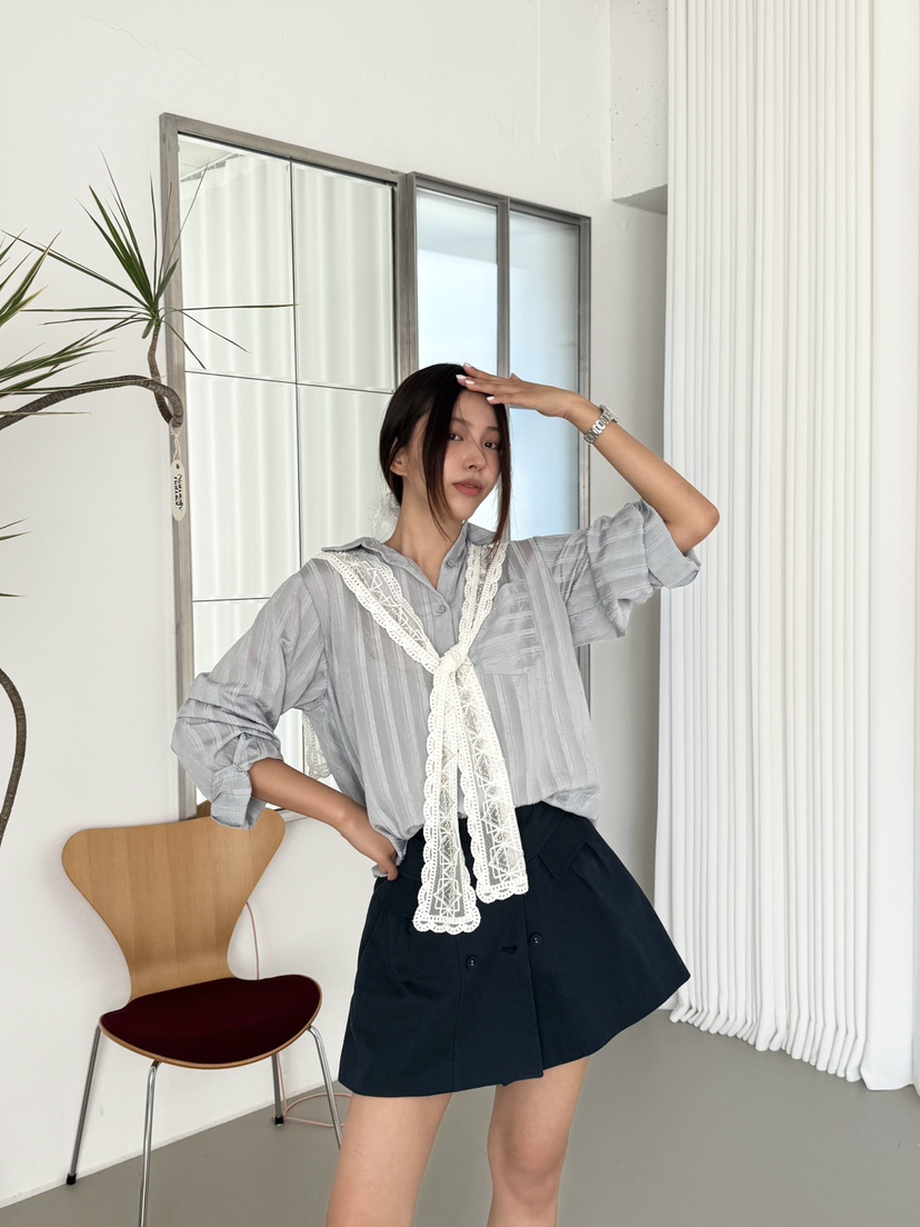 MOSMOS東大門直郵女士新品26春夏熱賣時尚襯衫蕾絲衫披肩MOSMOS襯衫/蕾絲衫