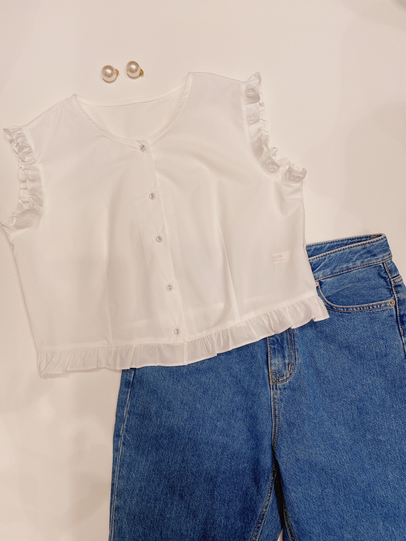 LETAILOR東大門直郵女裝新款休閑人氣推薦襯衫蕾絲衫荷葉邊LETAILOR襯衫/蕾絲衫