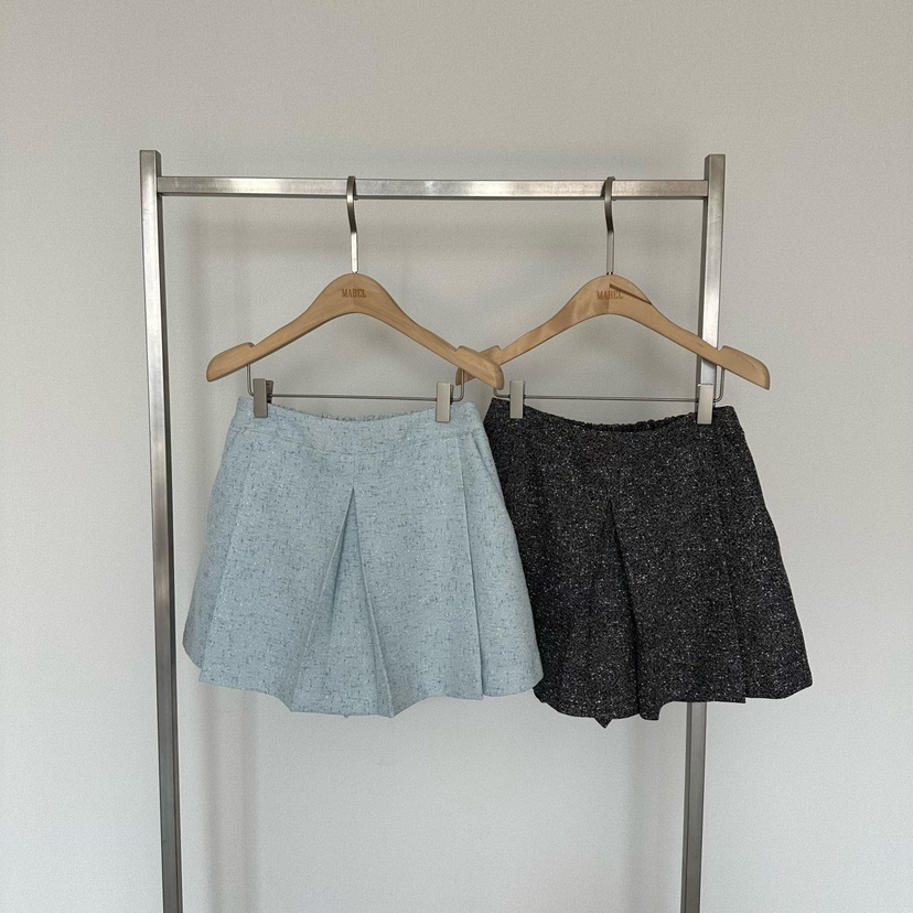 SOUIT韓國代購女裝新款推薦時尚真品休閑26春夏人氣裙褲花呢SOUIT by mabel-L裙褲