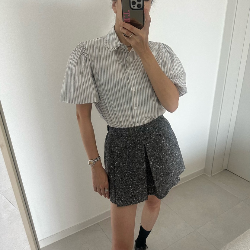 SOUIT韓國代購女裝新款推薦時尚真品休閑26春夏人氣裙褲花呢SOUIT by mabel-L裙褲