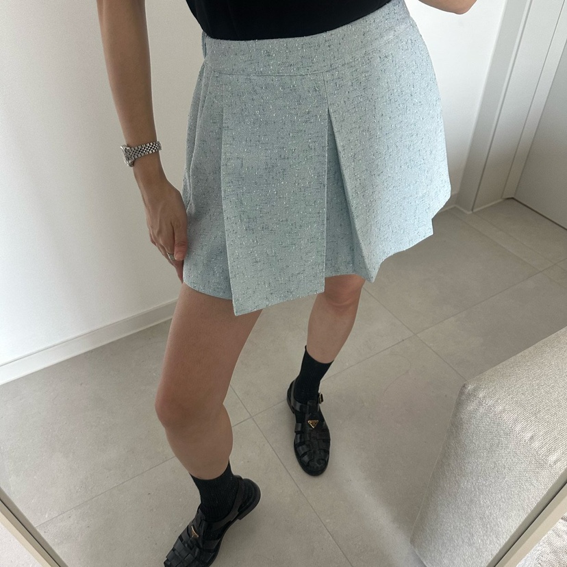 SOUIT韓國代購女裝新款推薦時尚真品休閑26春夏人氣裙褲花呢SOUIT by mabel-L裙褲