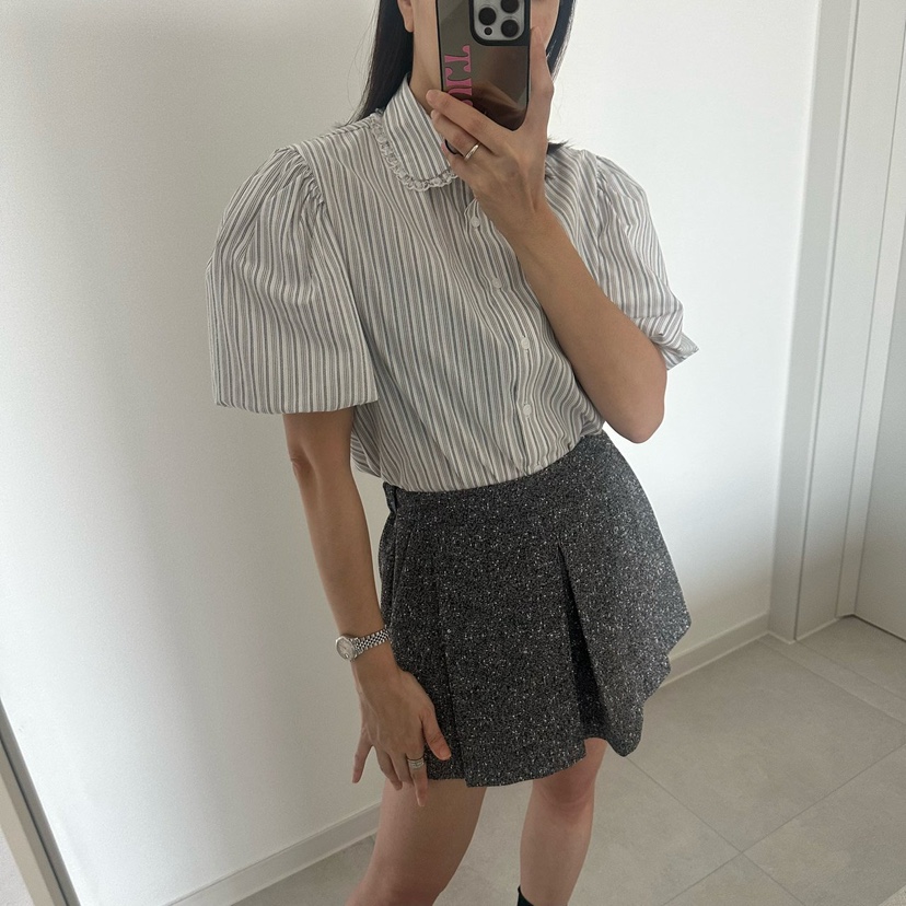 SOUIT韓國代購女裝新款推薦時尚真品休閑26春夏人氣裙褲花呢SOUIT by mabel-L裙褲