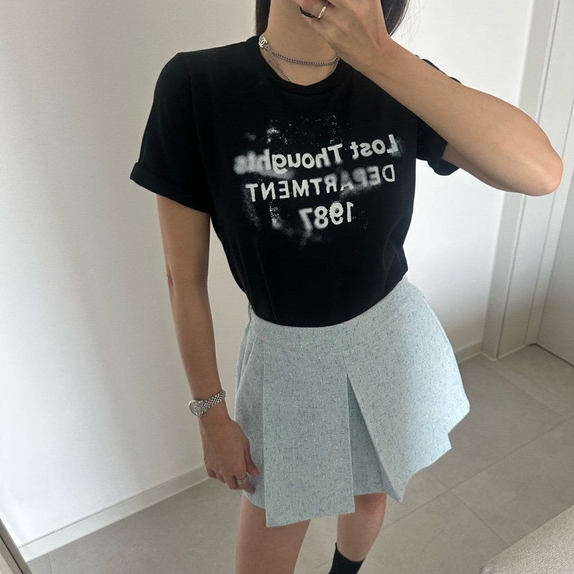 SOUIT韓國代購女裝新款推薦時尚真品休閑26春夏人氣裙褲花呢SOUIT by mabel-L裙褲