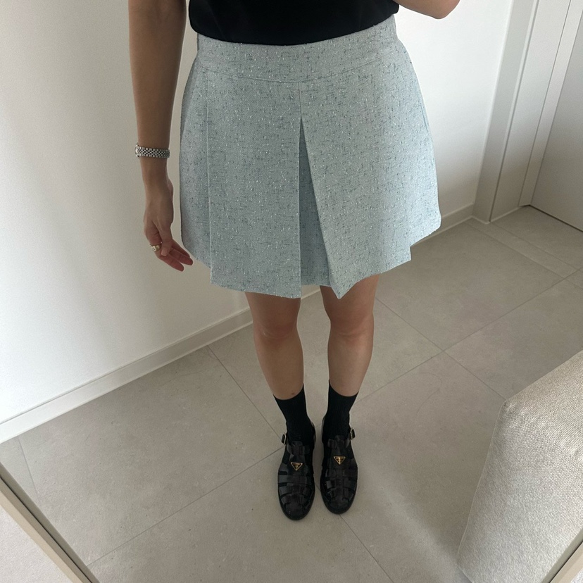 SOUIT韓國代購女裝新款推薦時尚真品休閑26春夏人氣裙褲花呢SOUIT by mabel-L裙褲圖色2