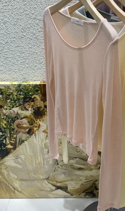 N BROWN東大門實拍女士新款人氣真品長袖T恤不含內搭天絲N BROWN長袖T恤圖色3