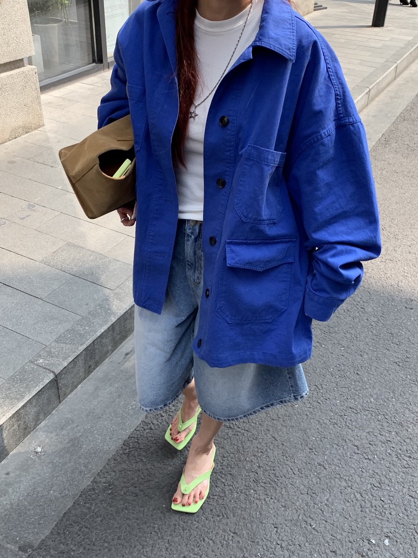 SUNDER MARKET韓國東大門代購女士新款人氣職業夾克紐扣SUNDER MARKET夾克