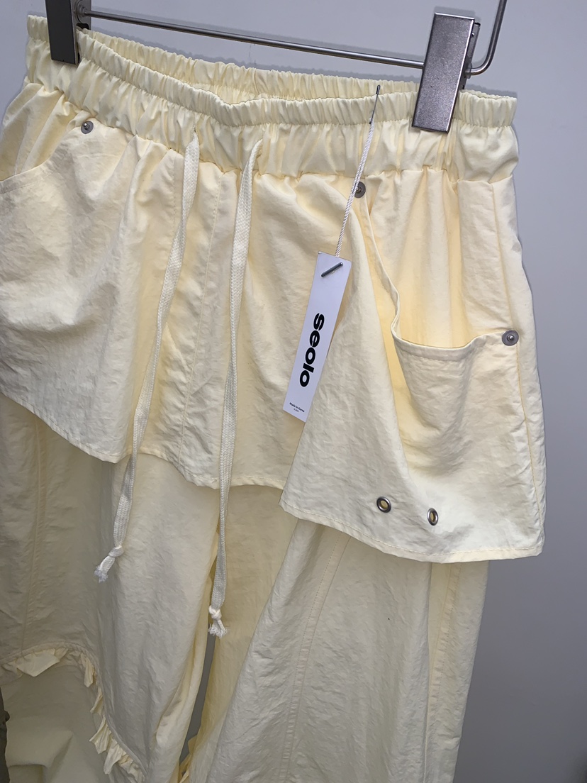 SEOLO韓國東大門代購女裝新款推薦26春夏職業時尚休閑褲尼龍Seolo seoul休閑褲