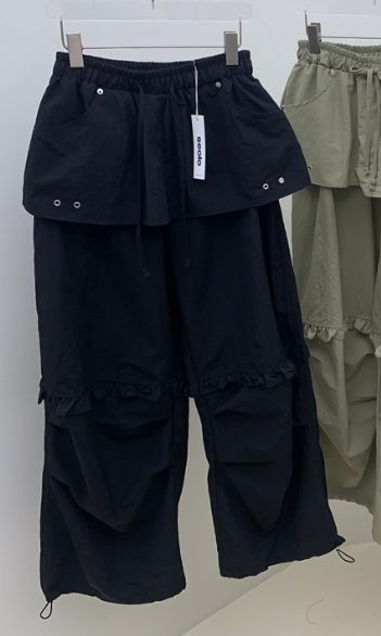 SEOLO韓國東大門代購女裝新款推薦26春夏職業時尚休閑褲尼龍Seolo seoul休閑褲圖色3