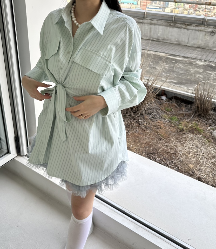 JENNY 1976韓國直郵女士新品熱賣時尚推薦26春夏襯衫蕾絲衫JENNY 1976襯衫/蕾絲衫