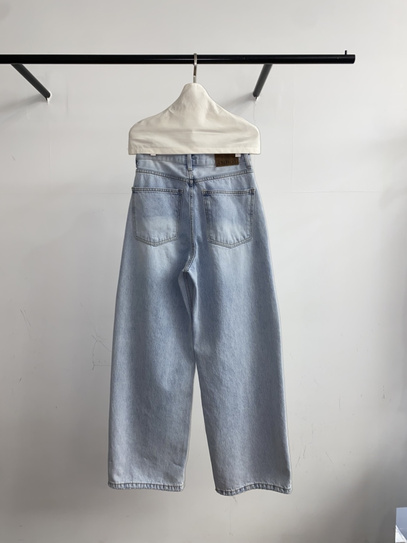 ARBOL韓國代購女裝新款職業熱賣人氣休閑推薦時尚26春夏牛仔褲ARBOL牛仔褲