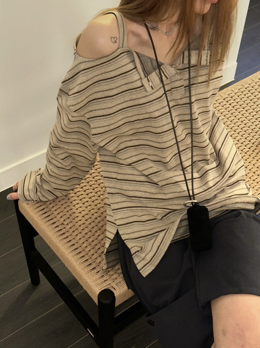 ZEROZERO韓國直郵女裝新品26春夏時尚職業休閑推薦長袖T恤ZEROZERO長袖T恤