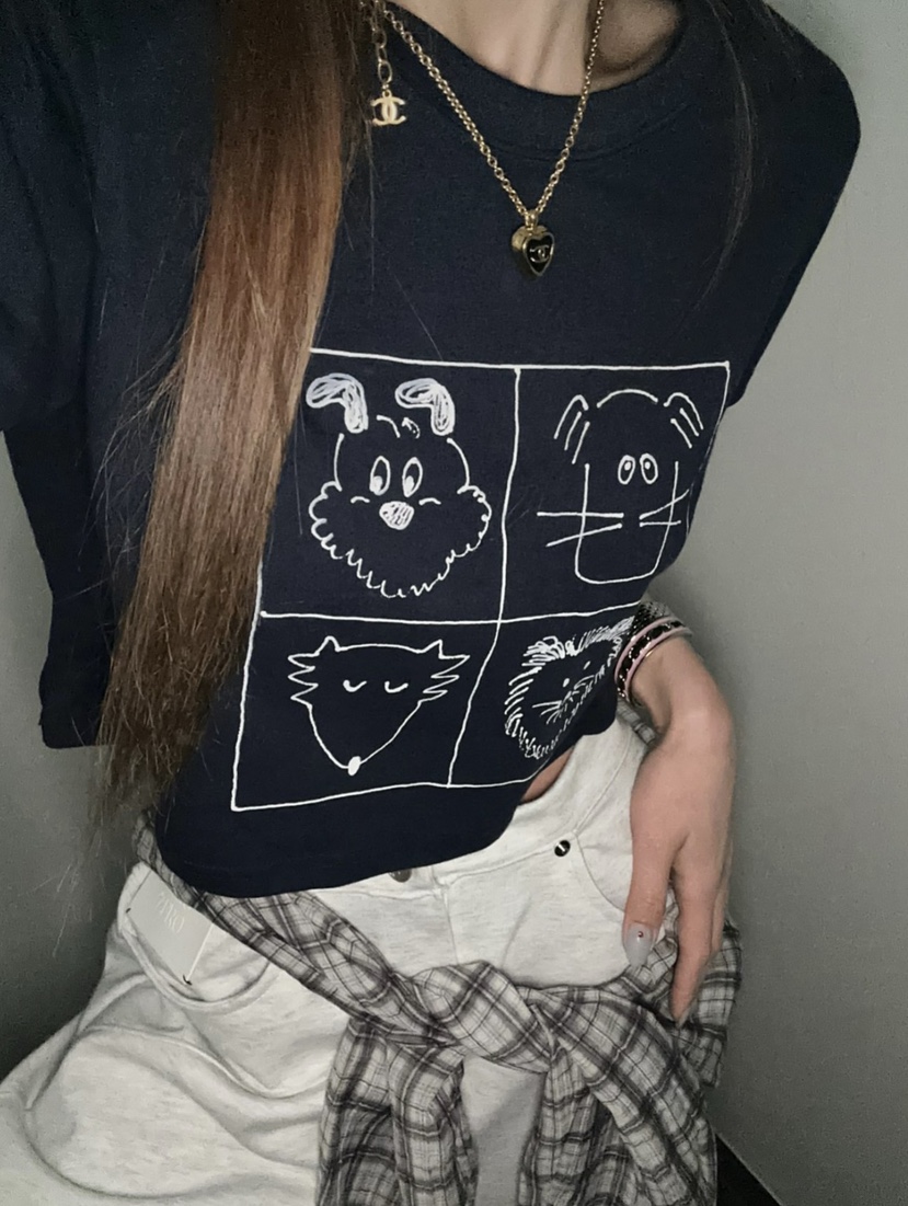 ZEROZERO韓國東大門代購女裝新品熱賣職業人氣休閑T恤短款ZEROZEROT恤圖色3