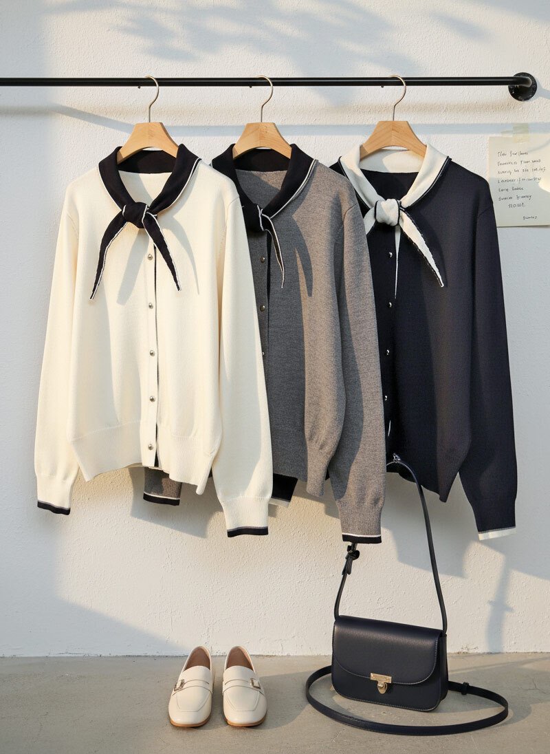 I BLLE韓國直郵女士新款熱賣職業休閑人氣真品26春夏針織衫I BLLE針織衫