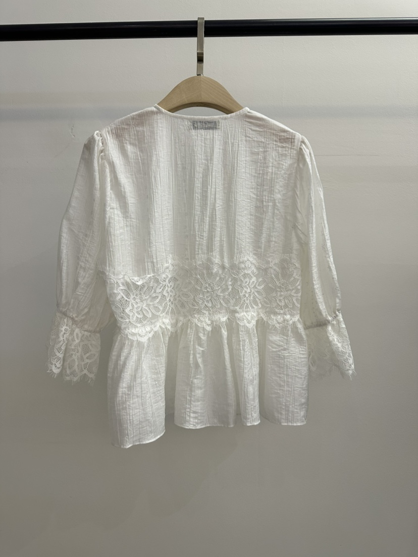 JENNY 1976韓國代購女裝新款職業休閑人氣襯衫蕾絲衫刺繡JENNY 1976襯衫/蕾絲衫