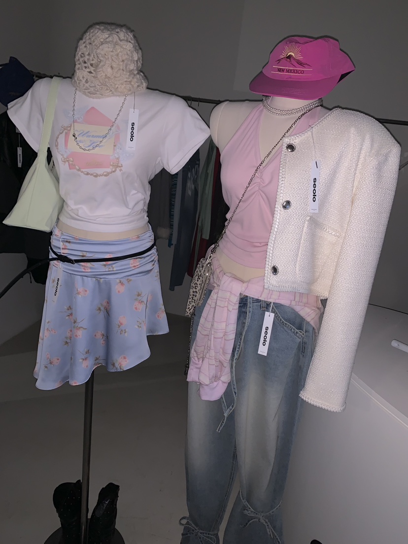 SEOLO東大門實拍女士新款26春夏時尚熱賣推薦休閑真品短裙Seolo seoul短裙