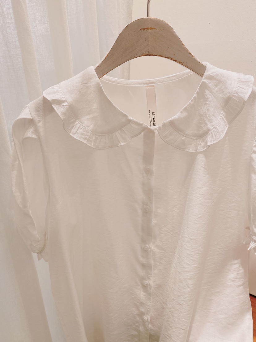 LETAILOR東大門直郵女裝新品推薦職業休閑襯衫蕾絲衫荷葉邊LETAILOR襯衫/蕾絲衫