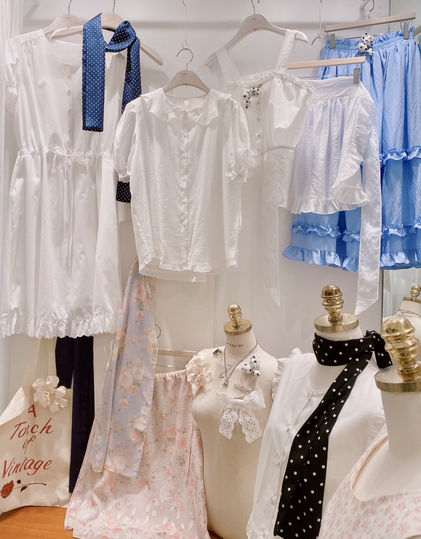 LETAILOR東大門直郵女裝新品推薦職業休閑襯衫蕾絲衫荷葉邊LETAILOR襯衫/蕾絲衫