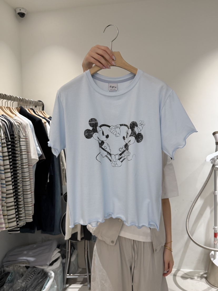 PEPPER-L韓國代購女裝新品熱賣休閑人氣職業真品26春夏T恤PEPPERT恤圖色3