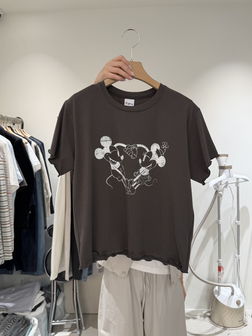 PEPPER-L韓國代購女裝新品熱賣休閑人氣職業真品26春夏T恤PEPPERT恤圖色4