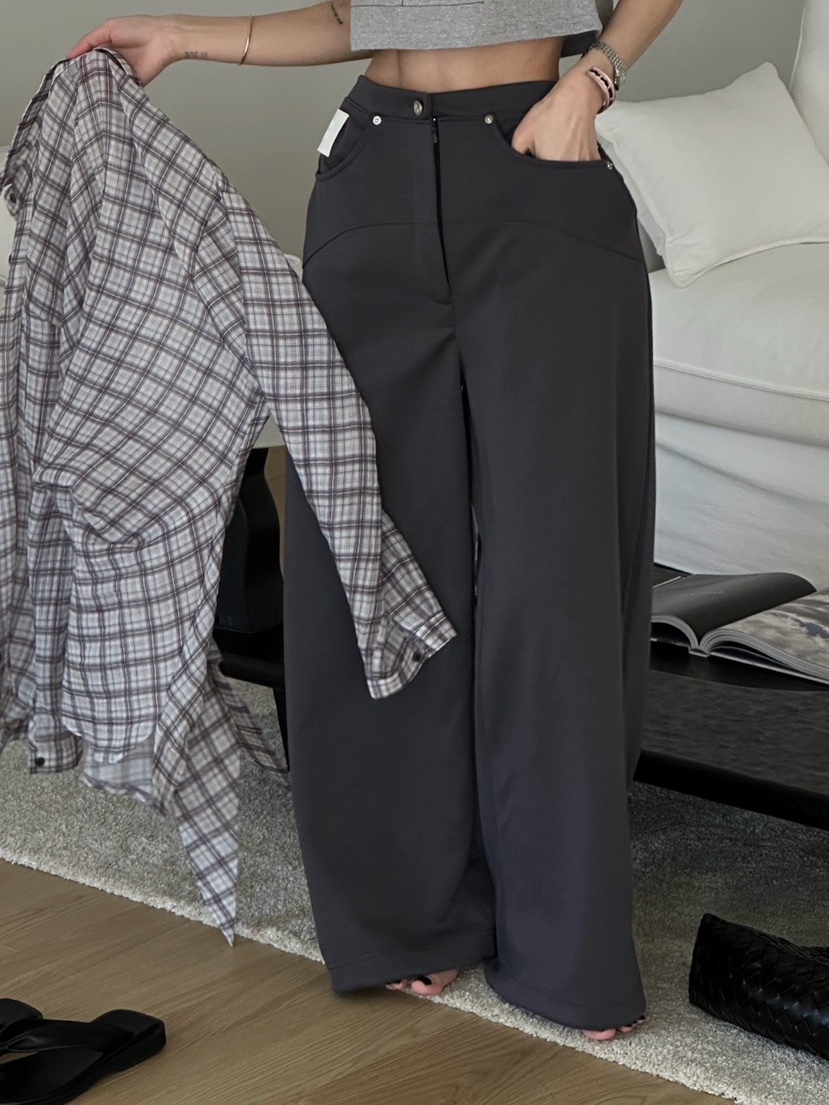 ZEROZERO韓國直郵實拍女裝新款26春夏職業時尚休閑褲雙口袋ZEROZERO休閑褲圖色3