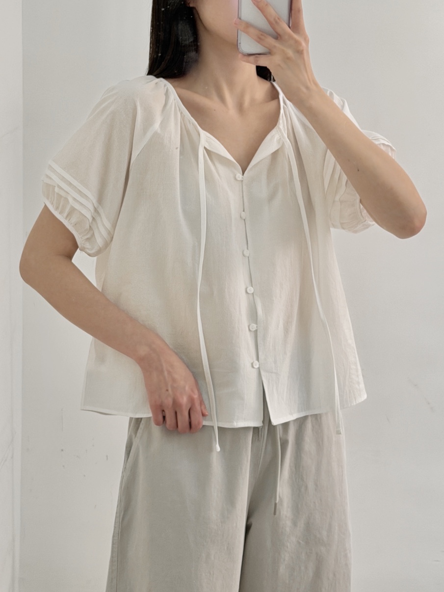 PEPPER-L韓國直郵女士新品熱賣職業人氣26春夏襯衫蕾絲衫PEPPER襯衫/蕾絲衫