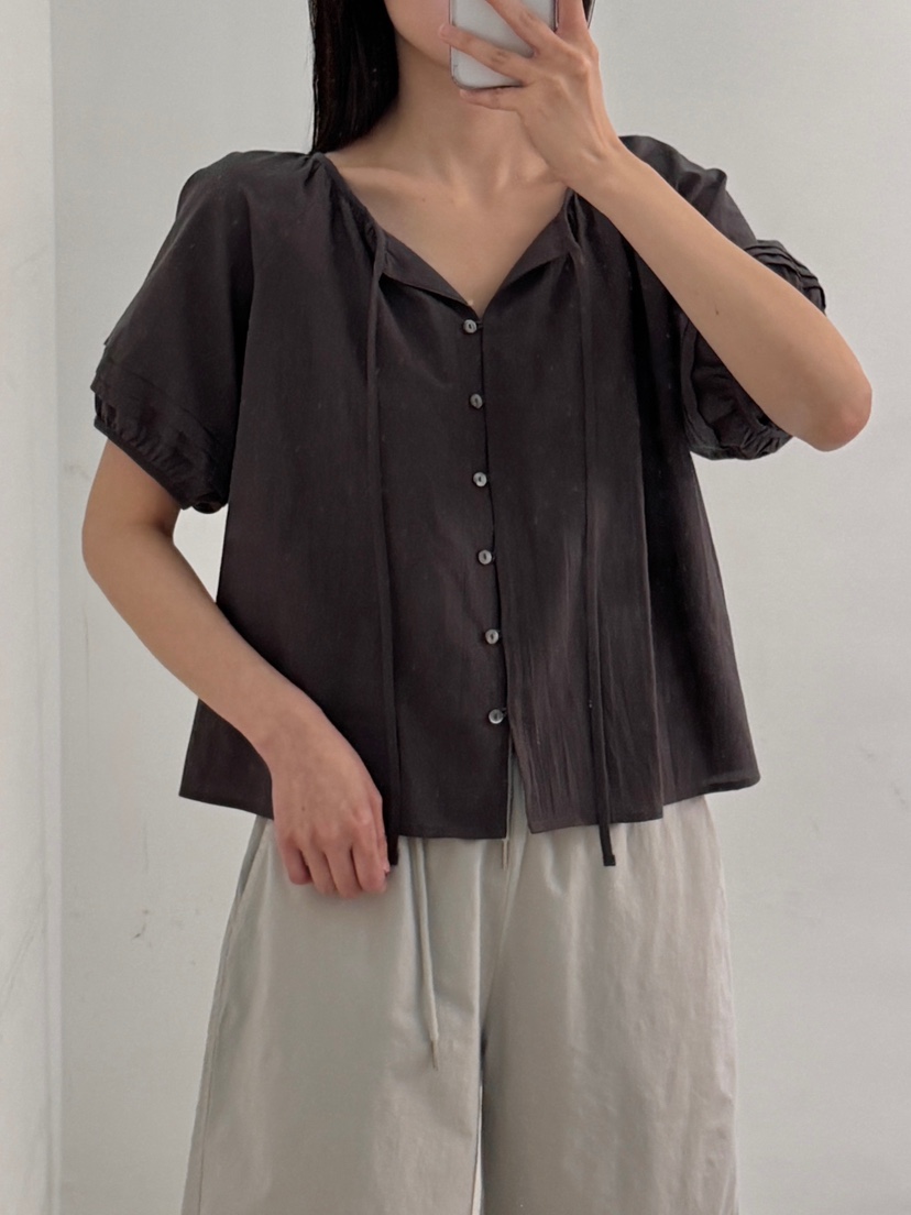 PEPPER-L韓國直郵女士新品熱賣職業人氣26春夏襯衫蕾絲衫PEPPER襯衫/蕾絲衫