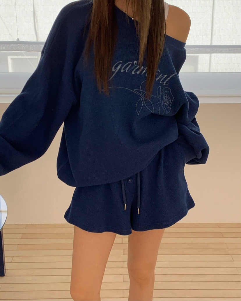 REVE CITE-L韓國直郵女士新款人氣休閑26春夏衛衣華夫格REVE CITE-L衛衣圖色3