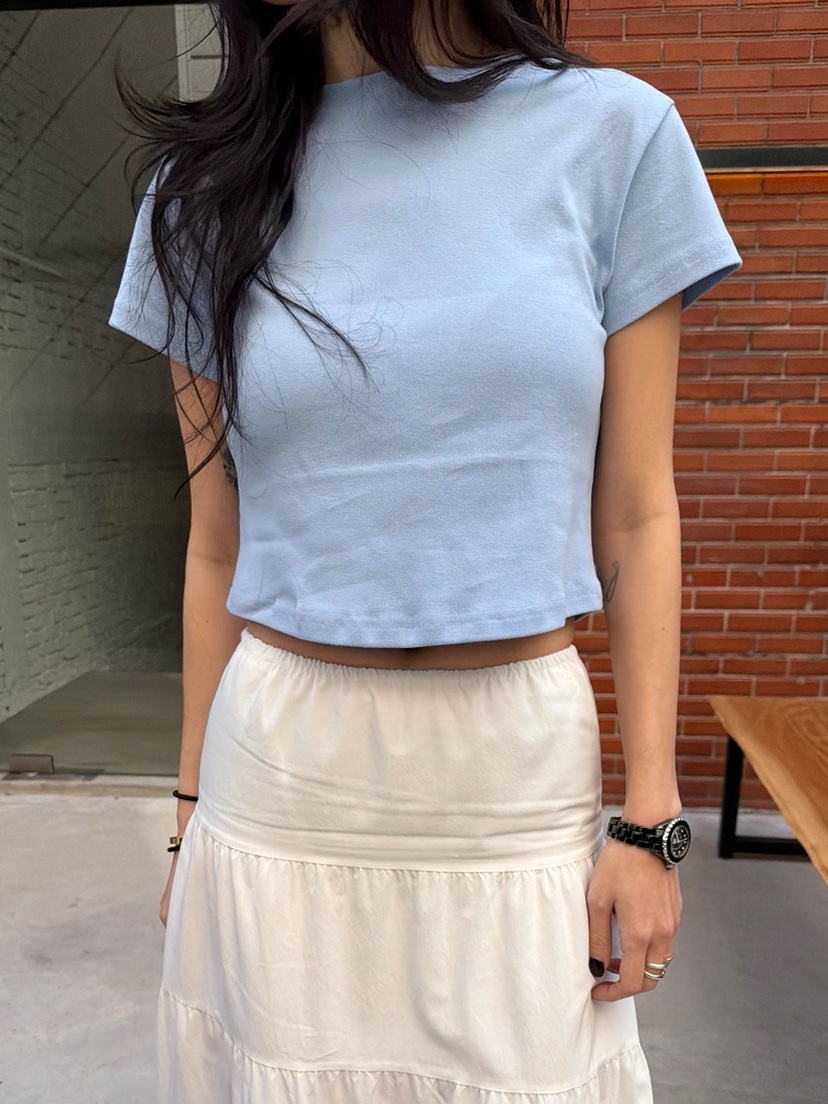 SOLAR韓國直郵實拍女裝新品熱賣休閑時尚26春夏人氣推薦T恤SOLART恤