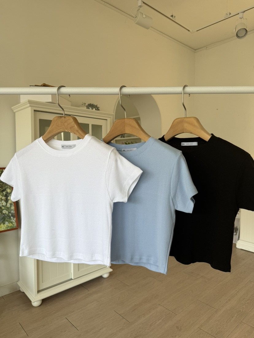 SOLAR韓國直郵實拍女裝新品熱賣休閑時尚26春夏人氣推薦T恤SOLART恤