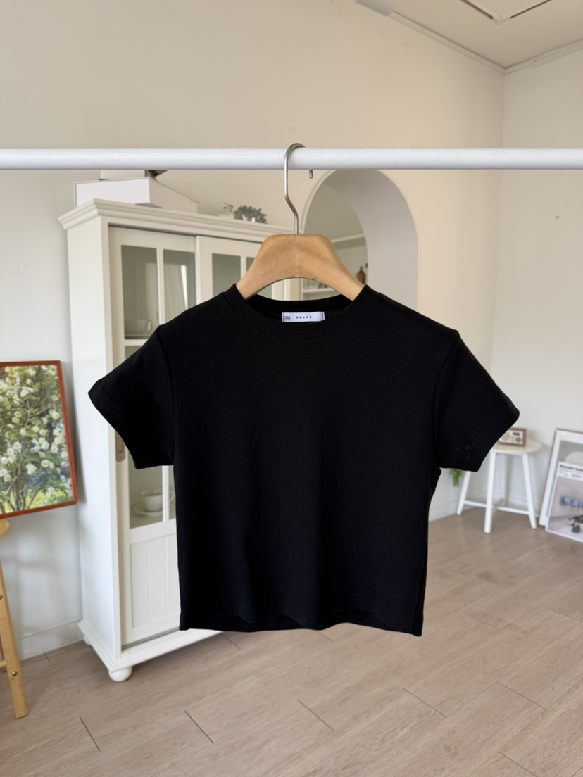 SOLAR韓國直郵實拍女裝新品熱賣休閑時尚26春夏人氣推薦T恤SOLART恤圖色2