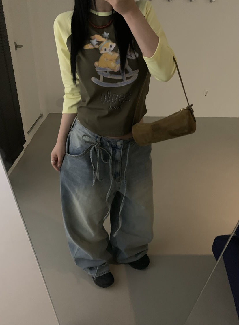 SEOLO韓國直郵女士新品職業熱賣時尚26春夏人氣休閑長袖T恤Seolo seoul長袖T恤