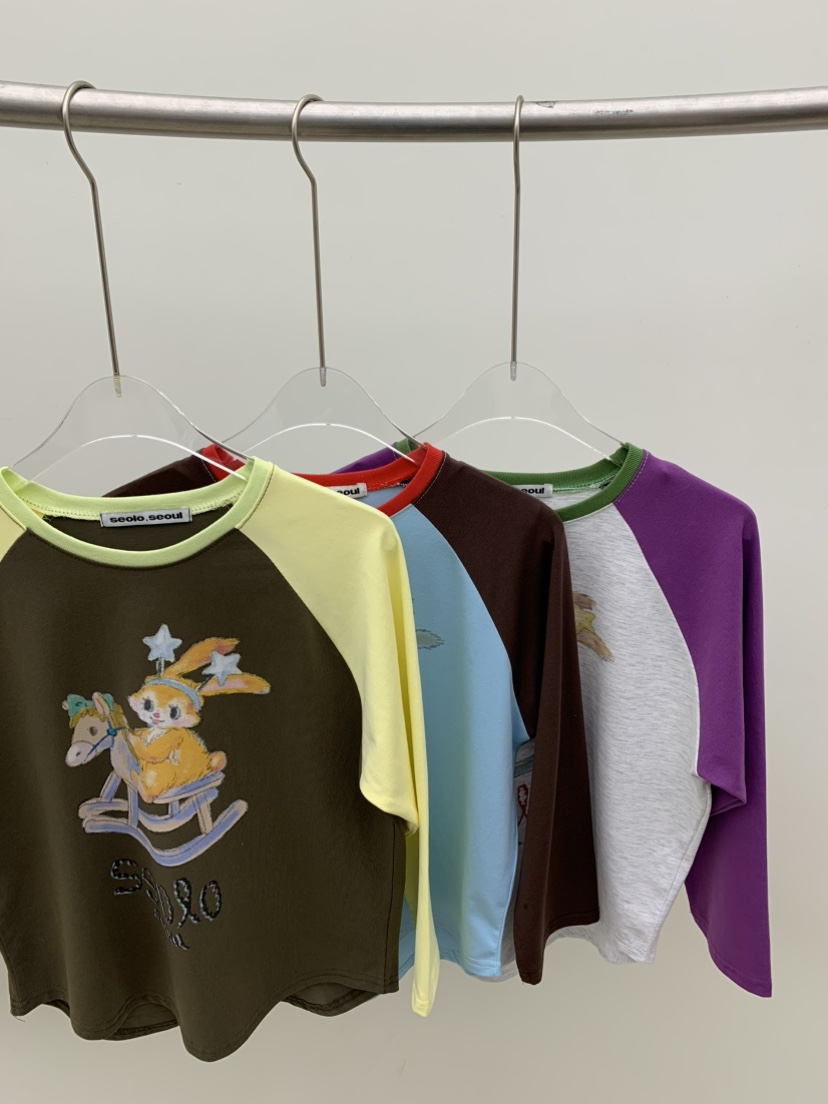 SEOLO韓國直郵女士新品職業熱賣時尚26春夏人氣休閑長袖T恤Seolo seoul長袖T恤