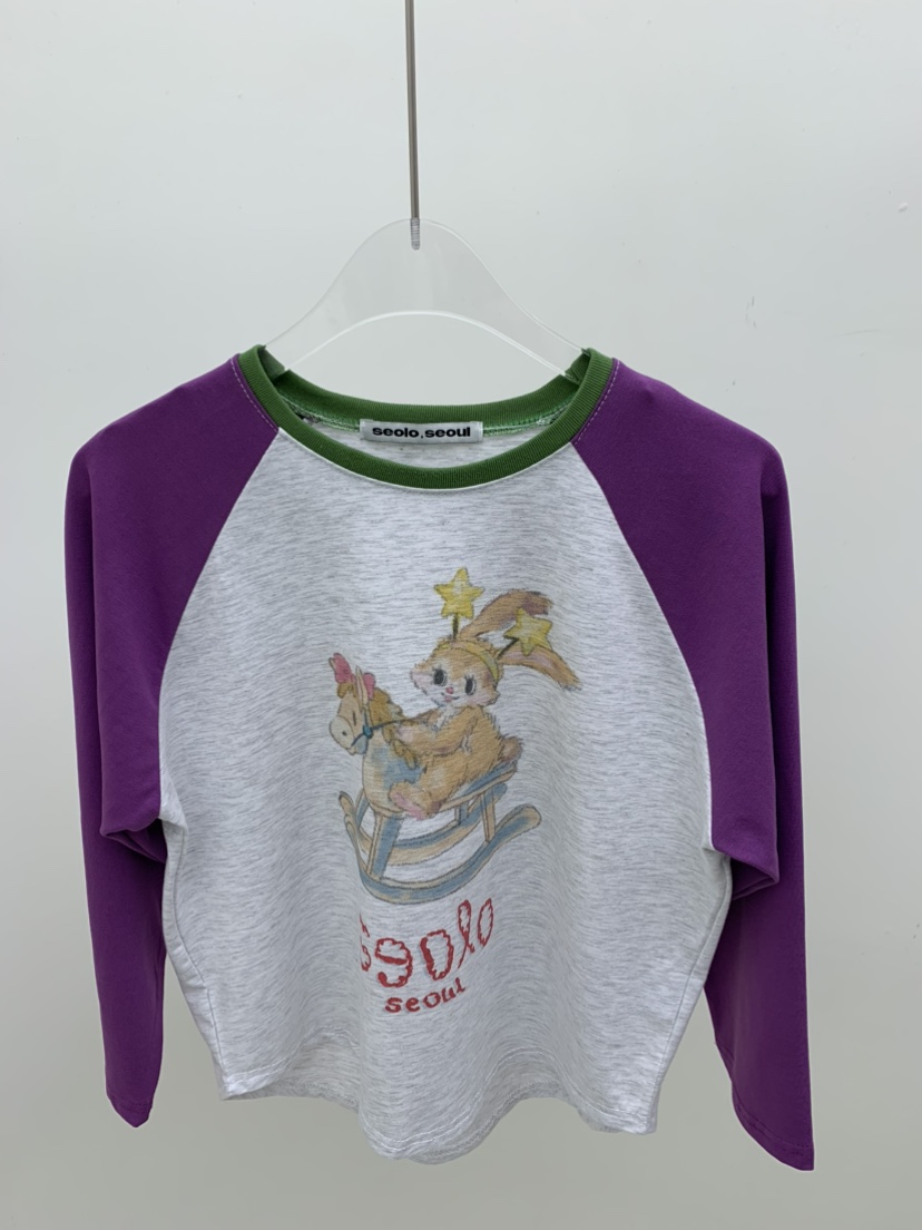 SEOLO韓國直郵女士新品職業熱賣時尚26春夏人氣休閑長袖T恤Seolo seoul長袖T恤圖色2