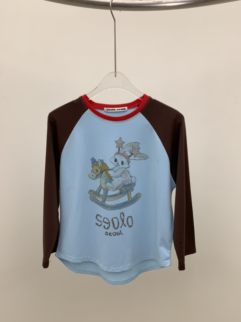 SEOLO韓國直郵女士新品職業熱賣時尚26春夏人氣休閑長袖T恤Seolo seoul長袖T恤圖色3