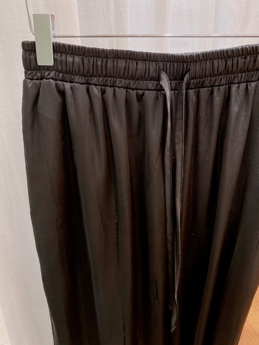 LETAILOR韓國代購女士新款熱賣時尚26春夏休閑褲褶裥緞面LETAILOR休閑褲