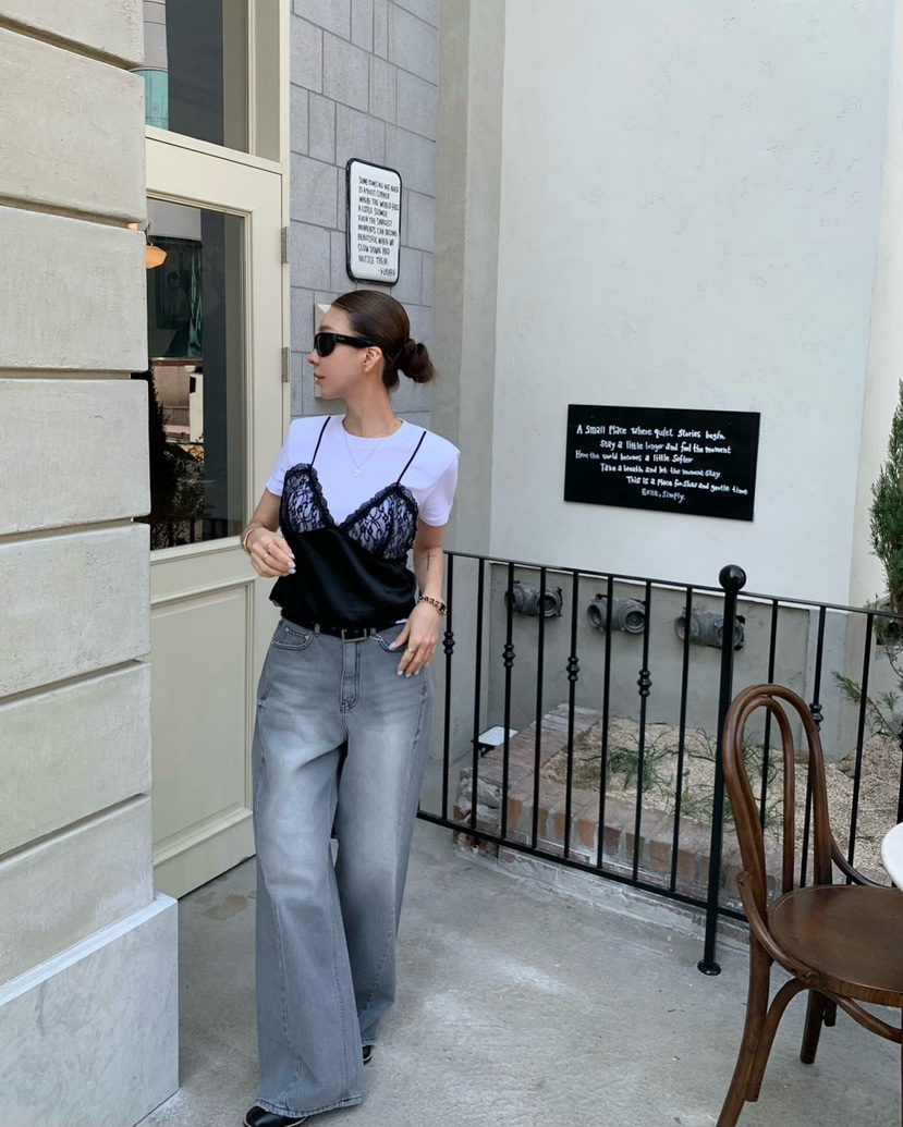 REVE CITE-L韓國直郵女士新款休閑推薦26春夏職業牛仔褲REVE CITE-L牛仔褲