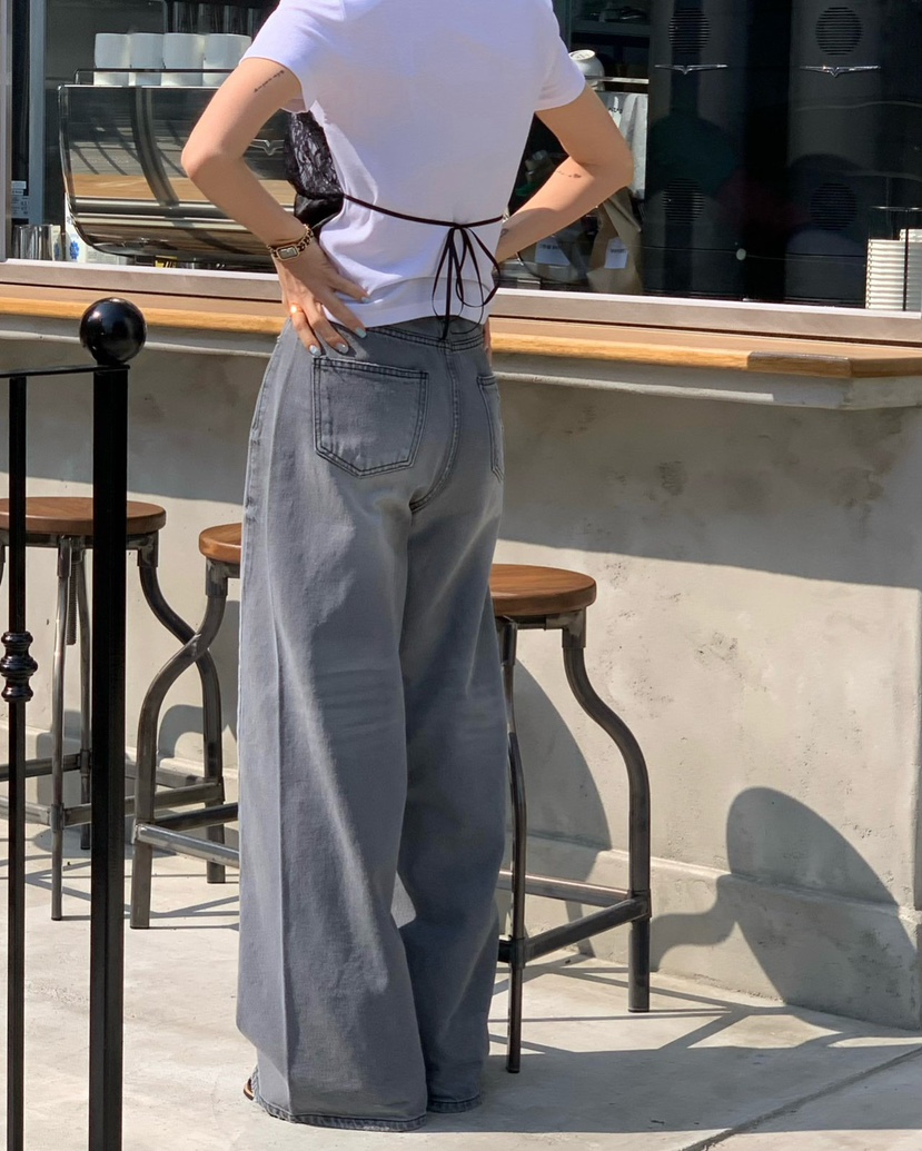 REVE CITE-L韓國直郵女士新款休閑推薦26春夏職業牛仔褲REVE CITE-L牛仔褲