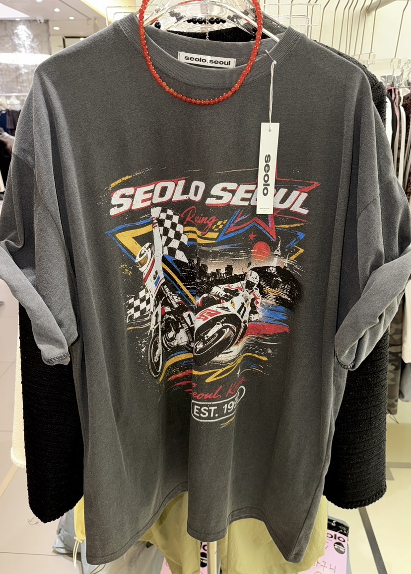 SEOLO韓國直郵實拍女裝新品26春夏職業人氣熱賣時尚休閑T恤Seolo seoulT恤