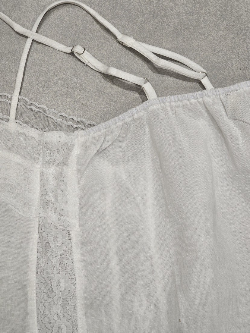 LIKEVAM韓國直郵實拍女士新品熱賣時尚職業吊帶背心亞麻長款LIKEVAM吊帶/背心