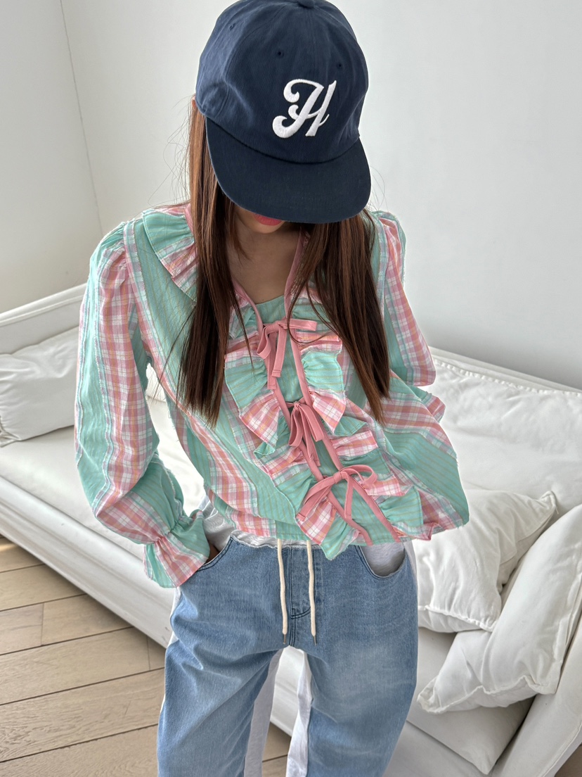 MOSMOS韓國直郵實拍女士新品職業人氣休閑推薦襯衫蕾絲衫MOSMOS襯衫/蕾絲衫