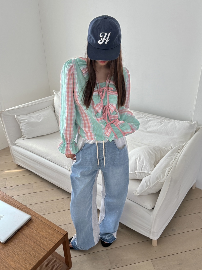 MOSMOS韓國直郵實拍女士新品職業人氣休閑推薦襯衫蕾絲衫MOSMOS襯衫/蕾絲衫